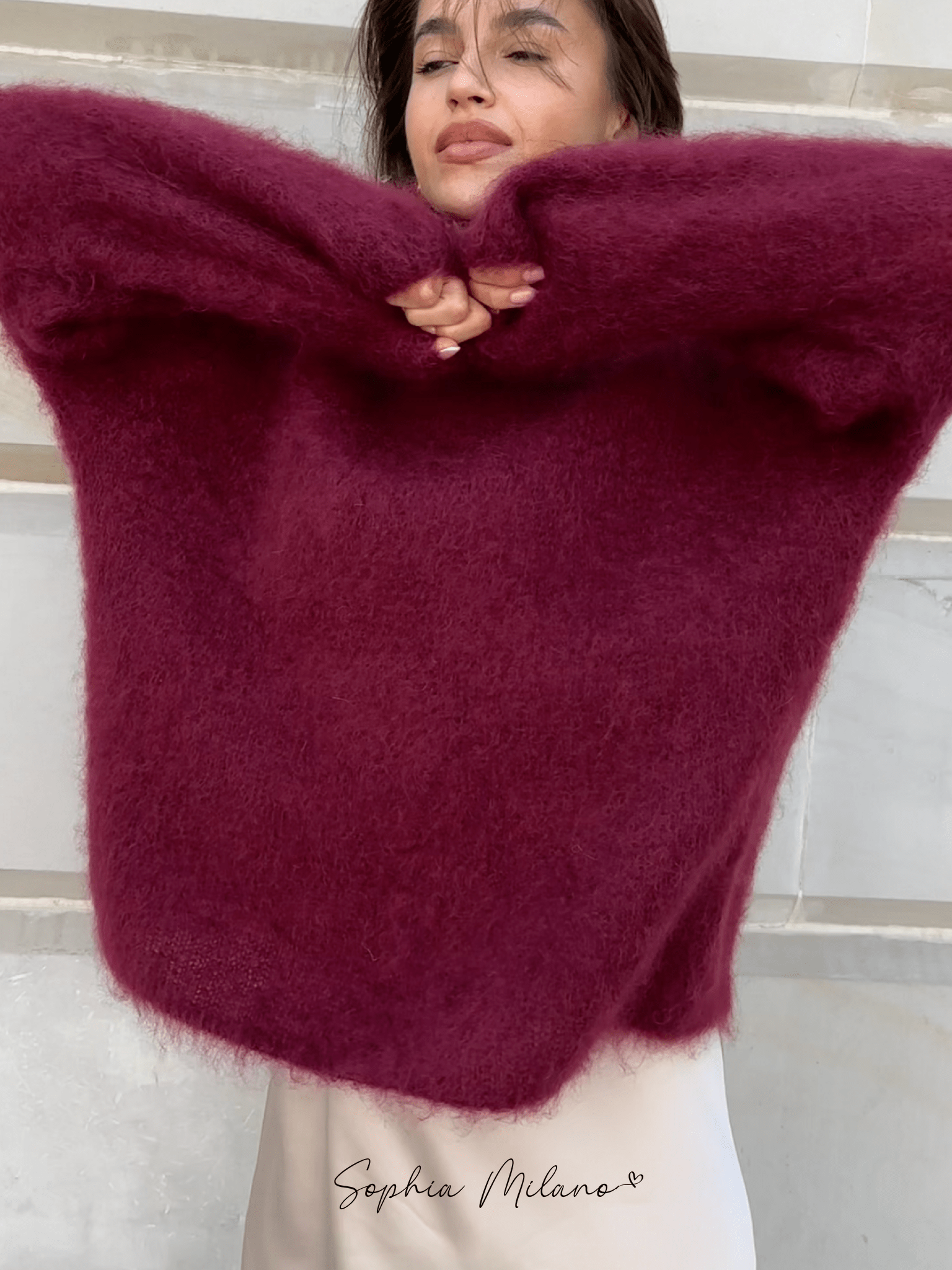 Sophia - Pull en mohair doux et luxueux