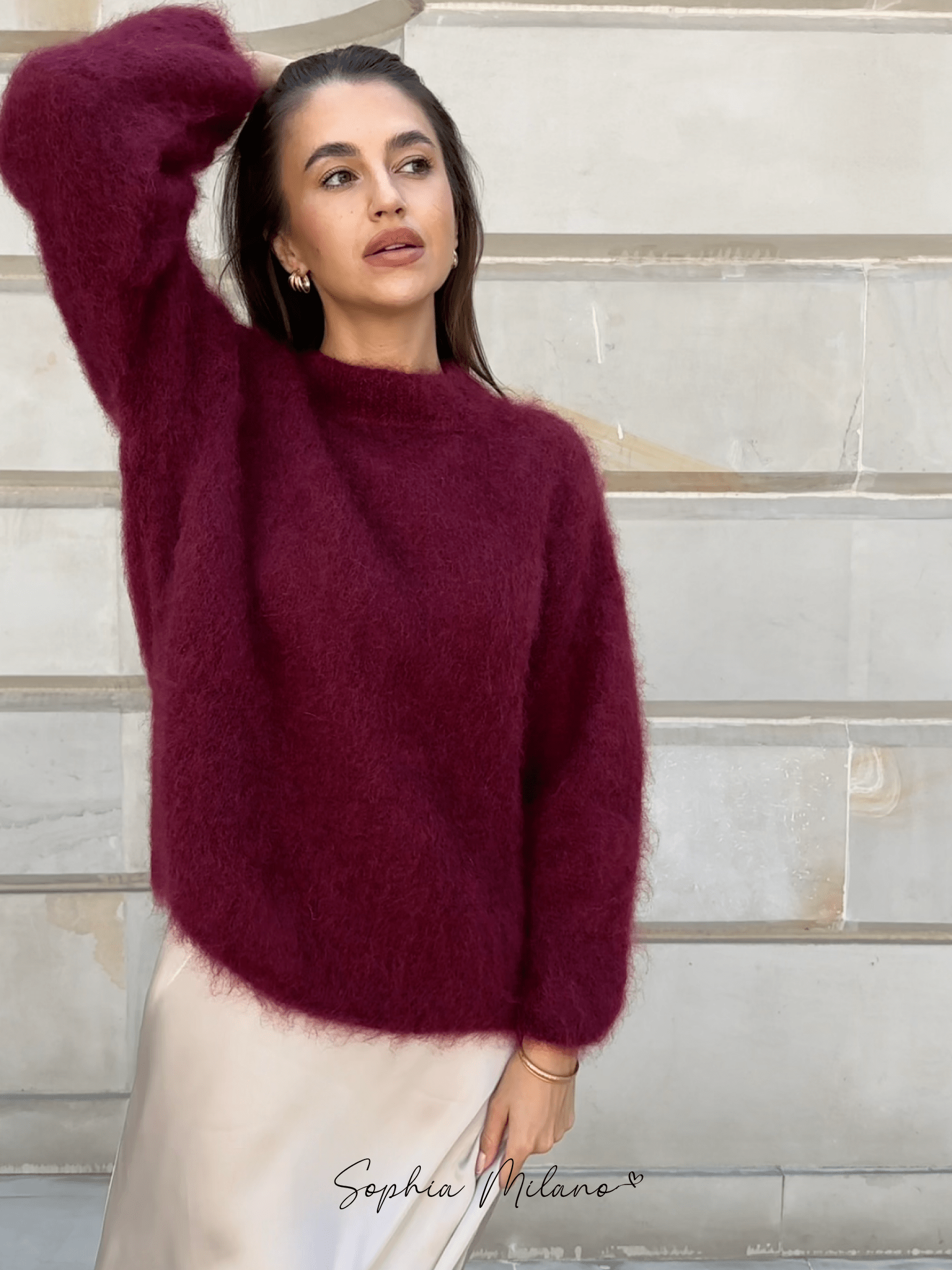 Sophia - Pull en mohair doux et luxueux